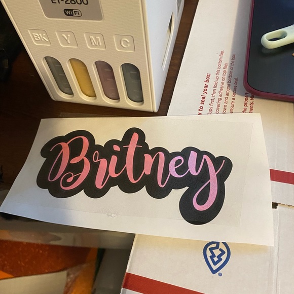 Accessories Two Tone Name Decals Made To Order Poshmark